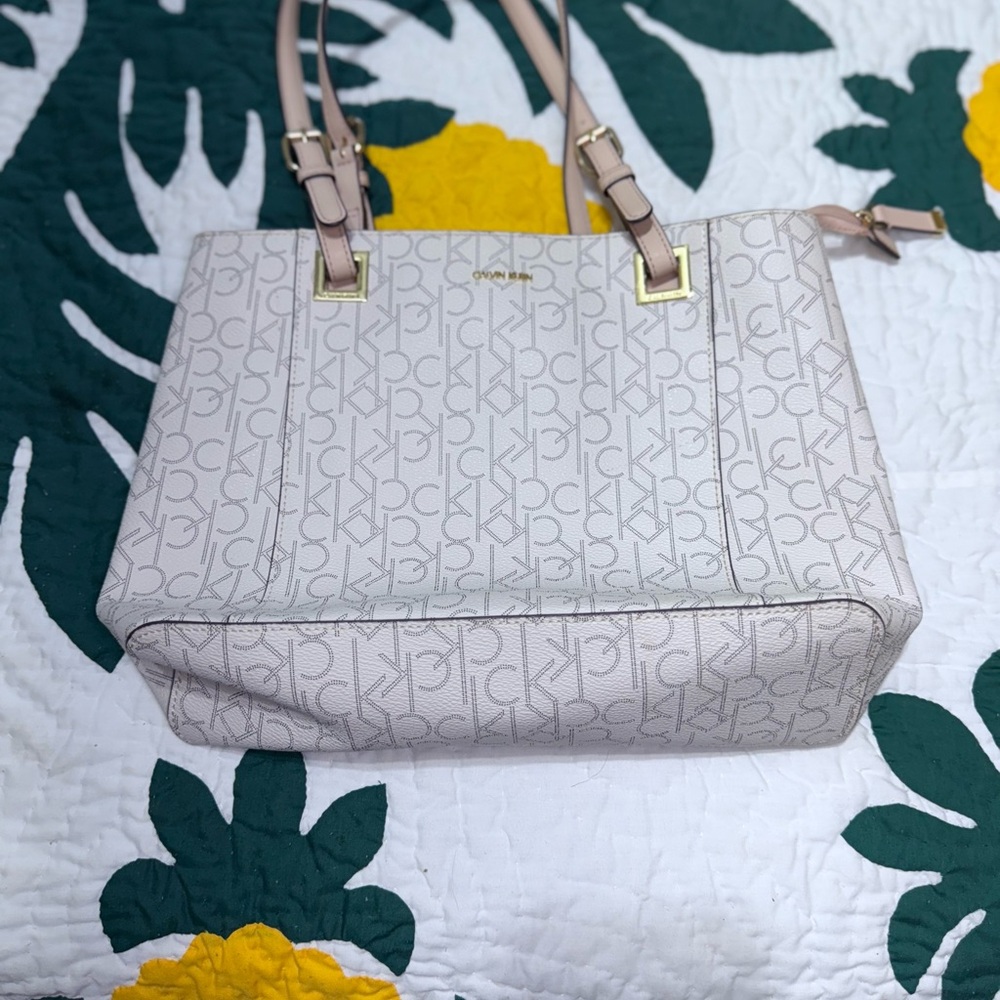 Calvin Klein Cream Tote Bag